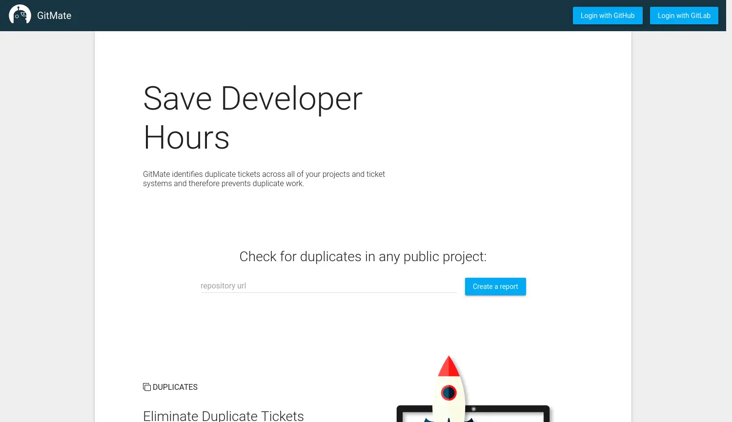 Website der Firma GitMate