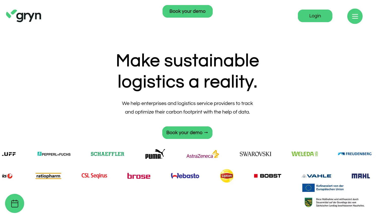 Website der Firma GRYN GmbH