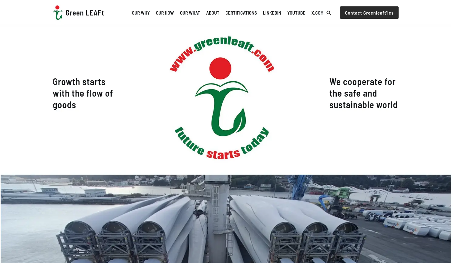 Website der Firma Green LEAFt