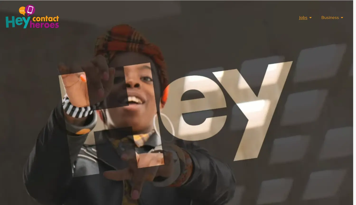 Website der Firma hey contact heroes GmbH