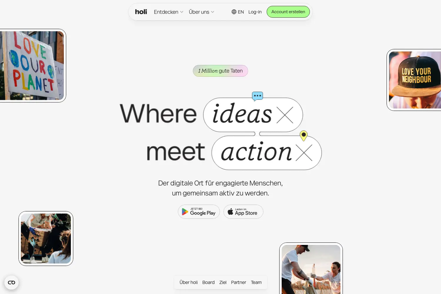 Website der Firma Holi Moli GmbH
