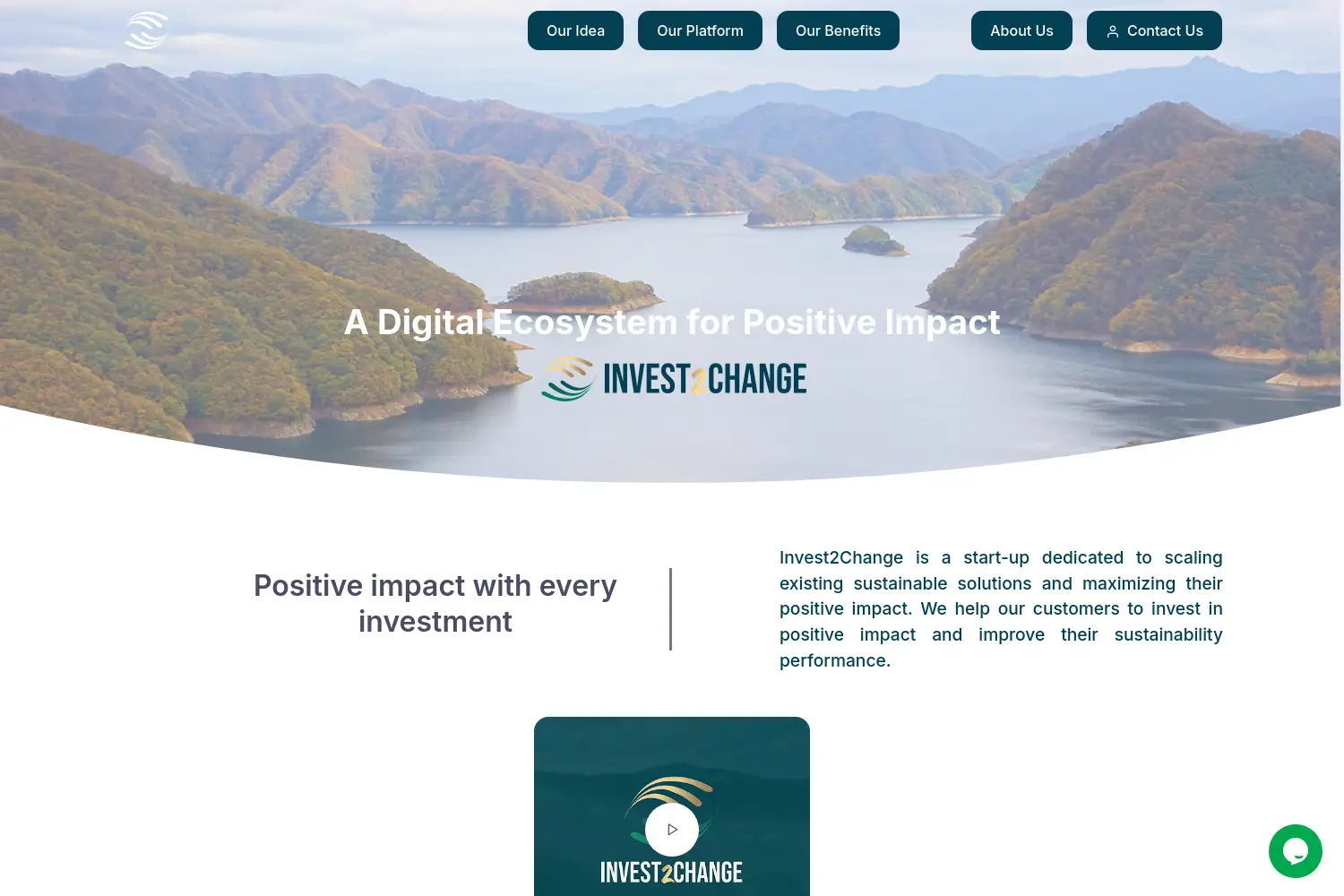 Website der Firma Invest2Change GmbH