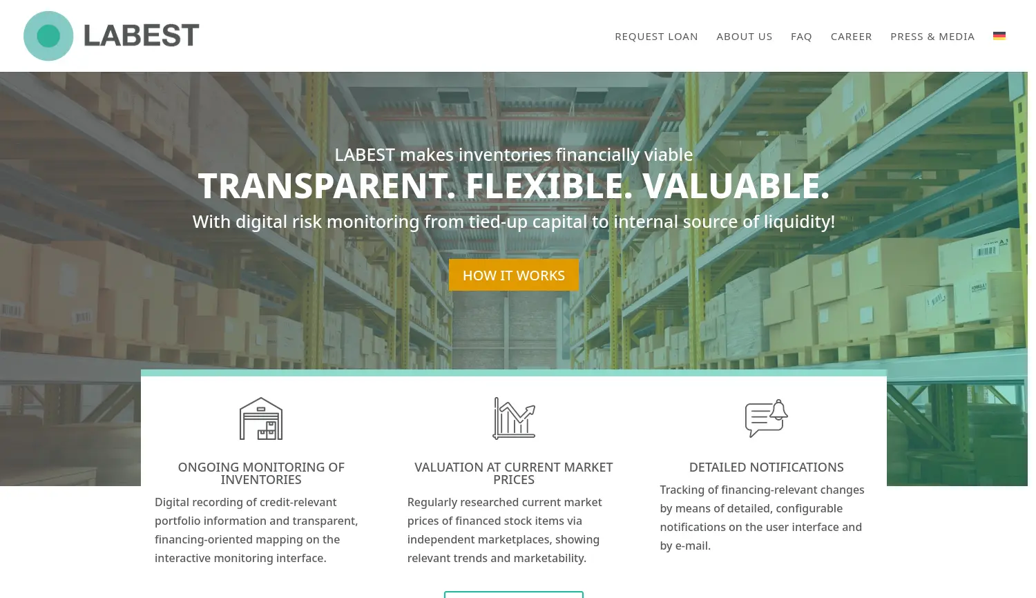 Website der Firma LABESTonline GmbH