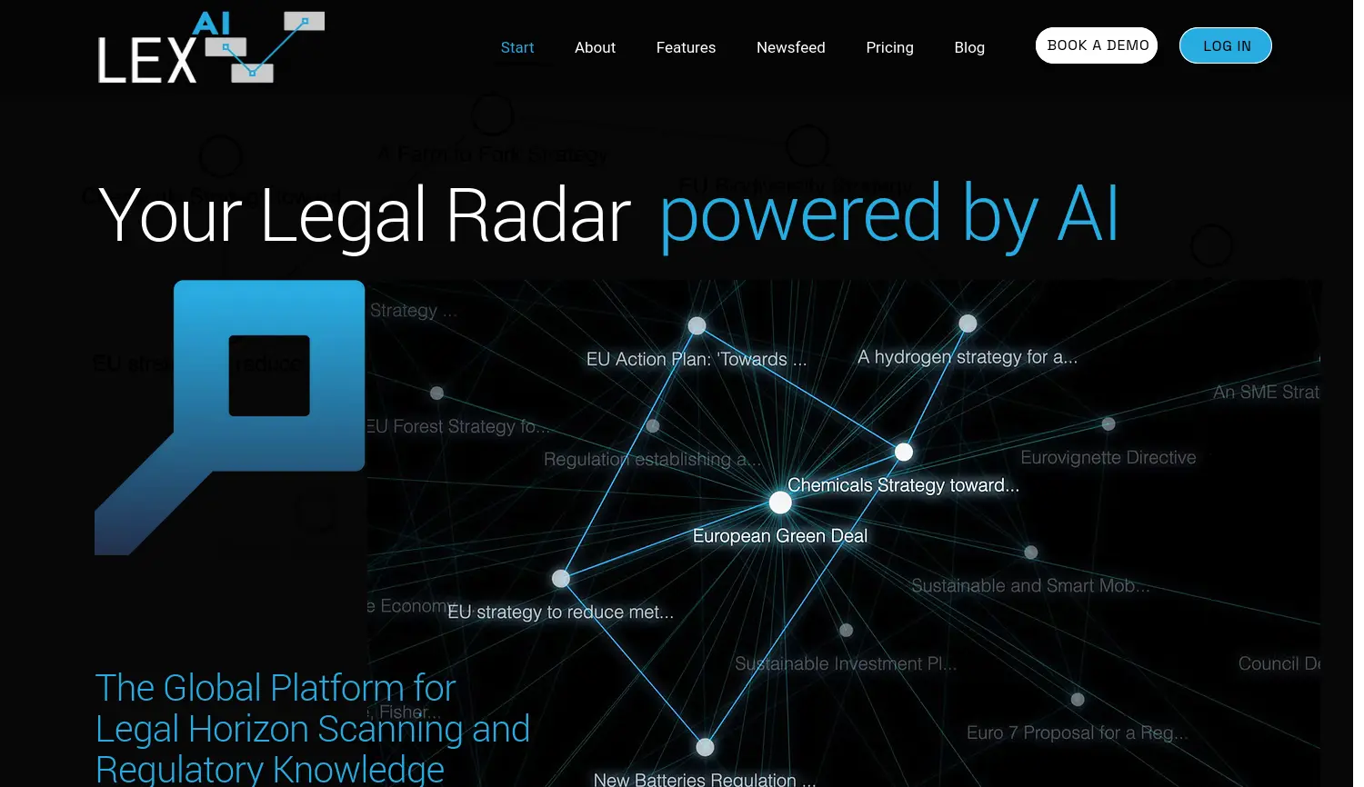 Website der Firma LEX AI GmbH