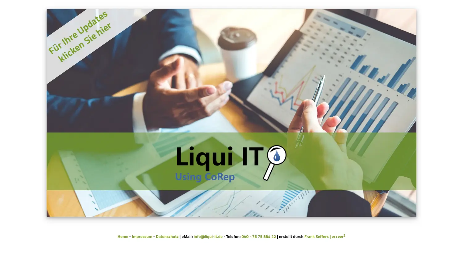 Website der Firma Liqui IT GmbH