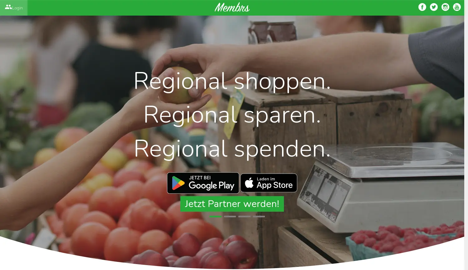 Website der Firma Members App GmbH