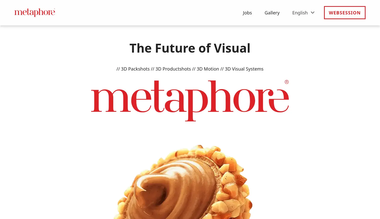 Website der Firma Metaphore GmbH