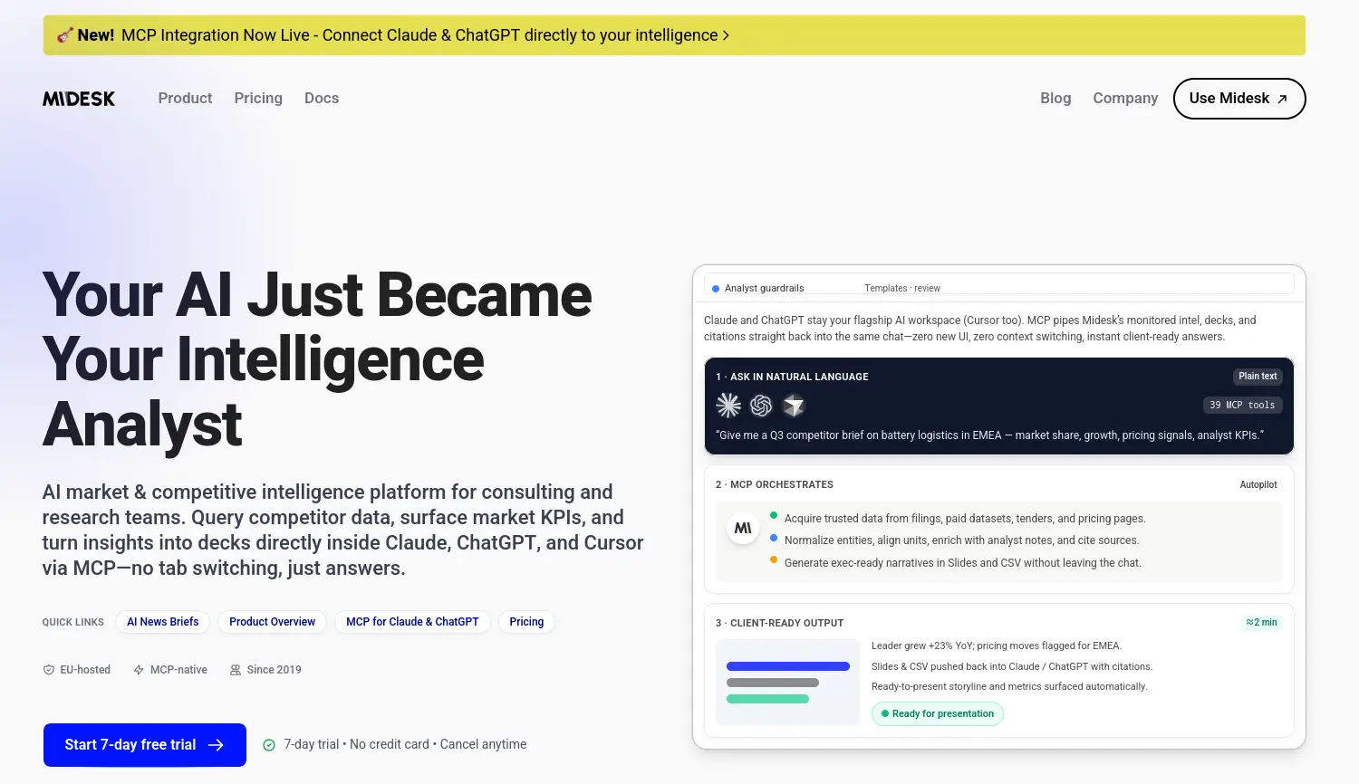 Website der Firma Midesk UG (haftungsbeschränkt)