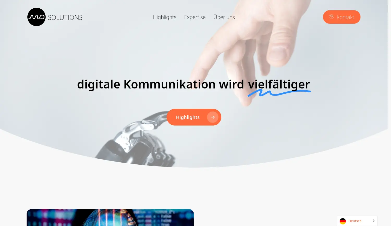 Website der Firma NWO New Web Order GmbH