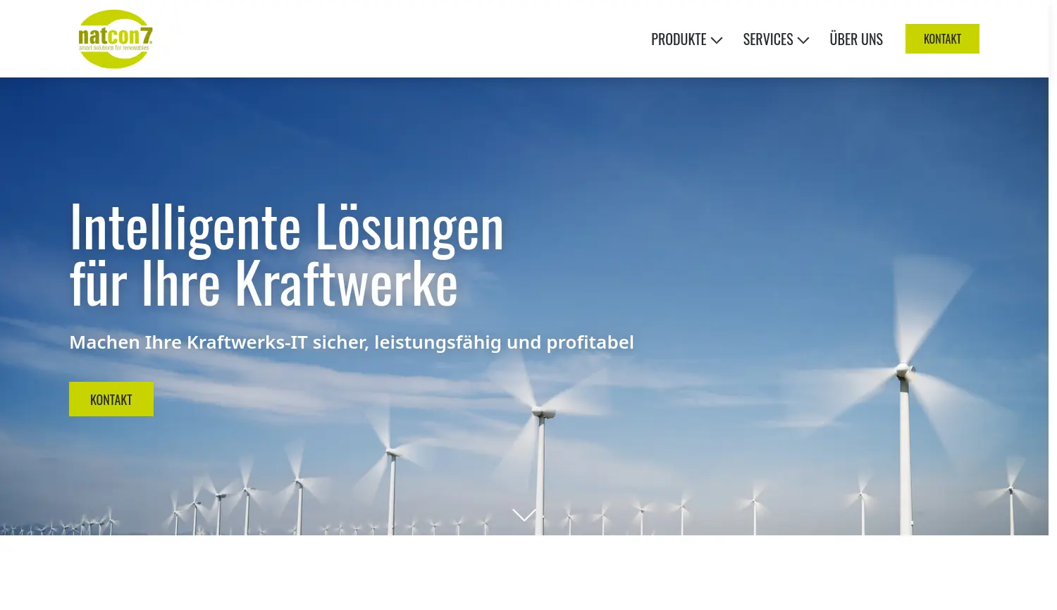 Website der Firma natcon7 GmbH