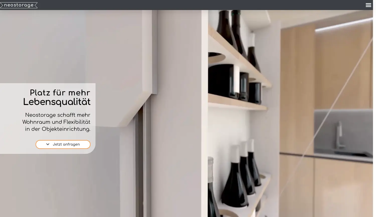 Website der Firma Neostorage UG