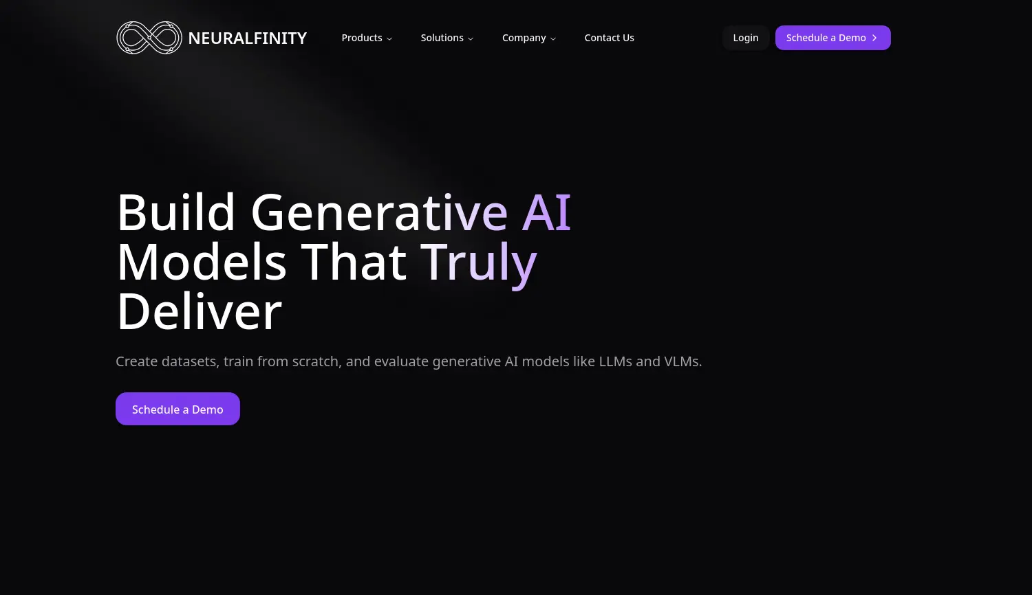 Website der Firma Neuralfinity UG (haftungsbeschränkt)