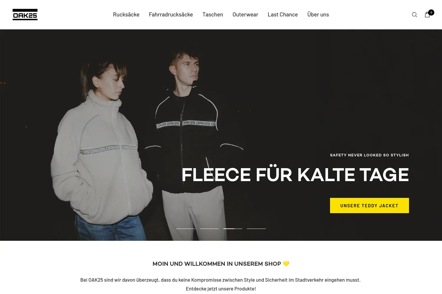 Website der Firma OAK25