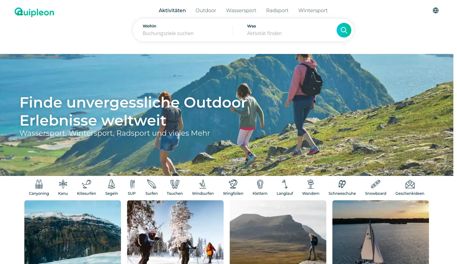 Website der Firma Equipleon GmbH