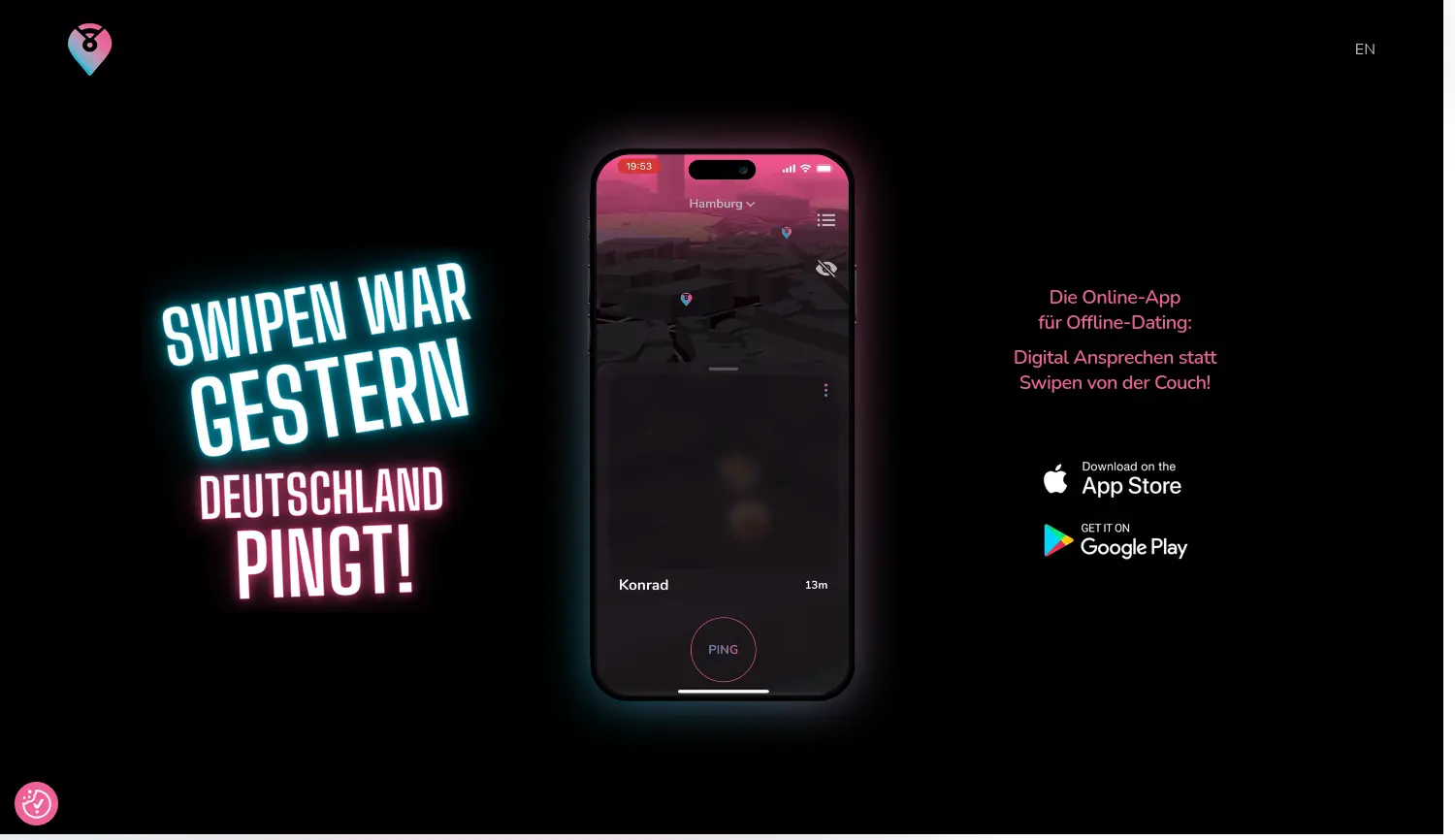 Website der Firma ping UG (haftungsbeschränkt)