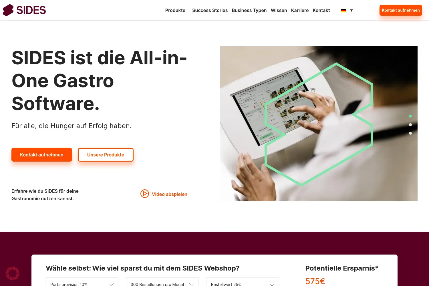 Website der Firma simplydelivery GmbH