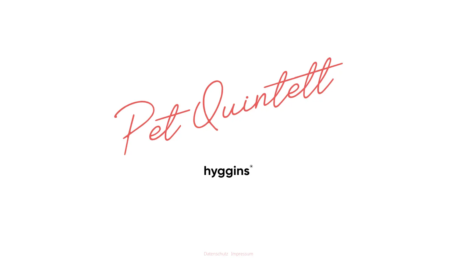 Website der Firma Pet Quintett GmbH