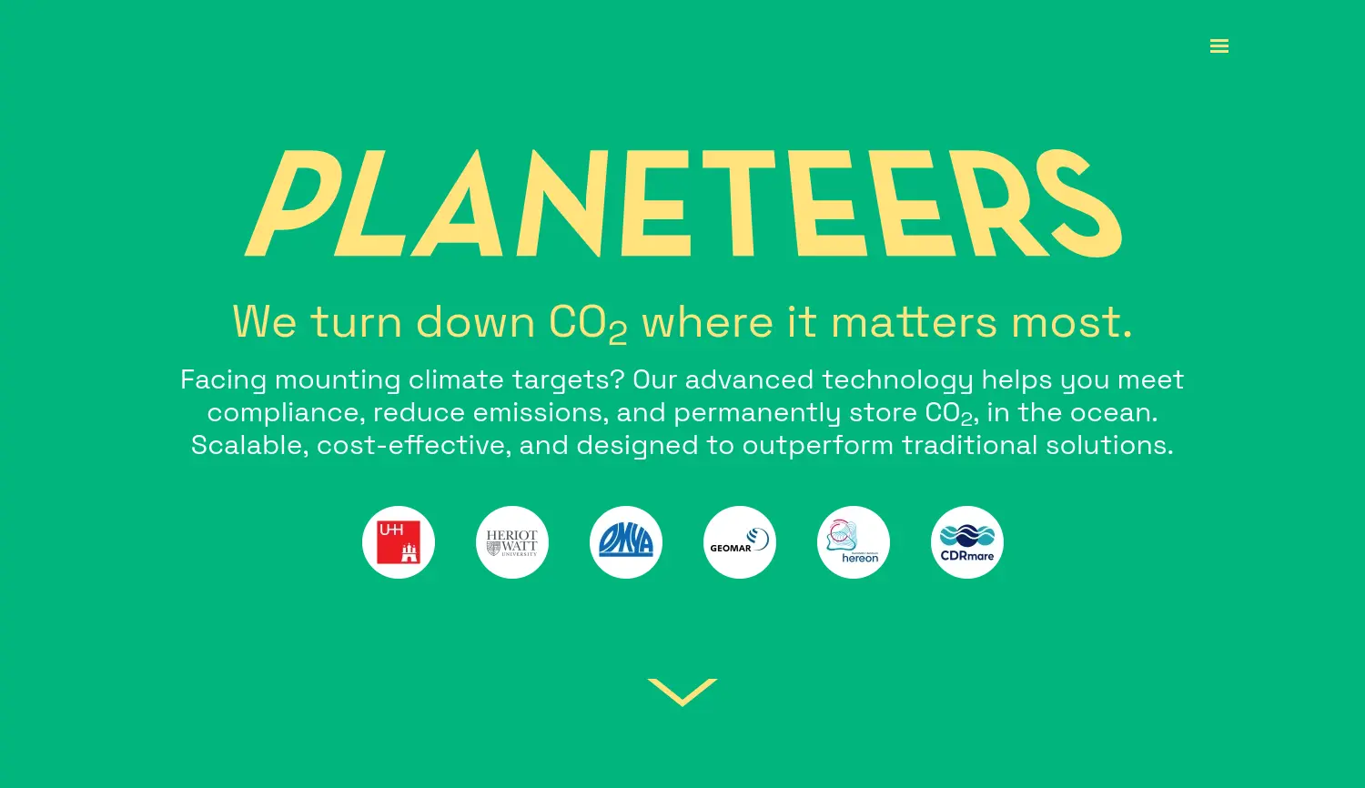 Website der Firma Planeteers GmbH