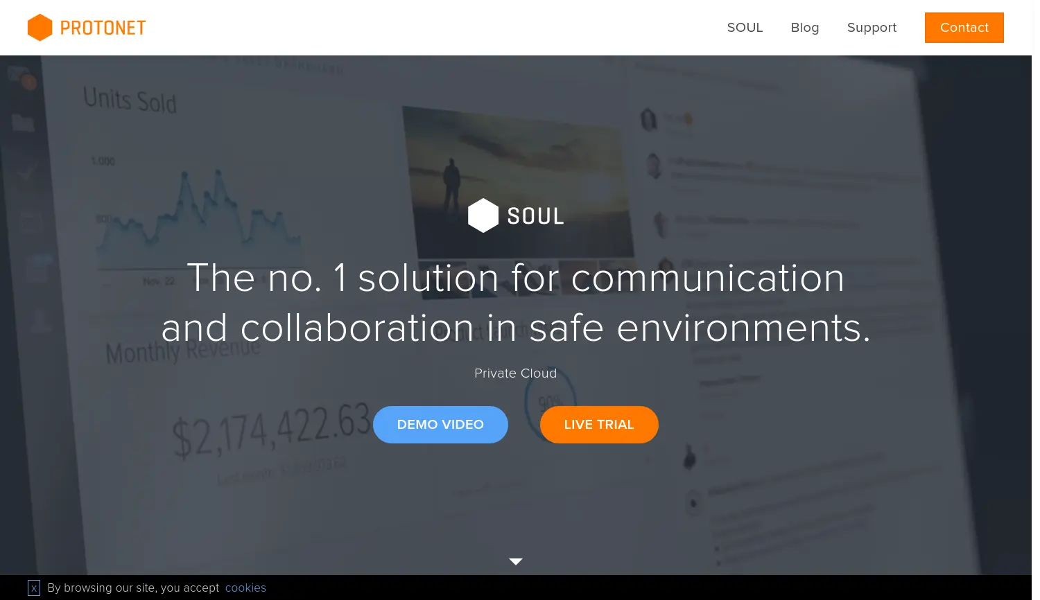 Website der Firma Protonet Betriebs GmbH