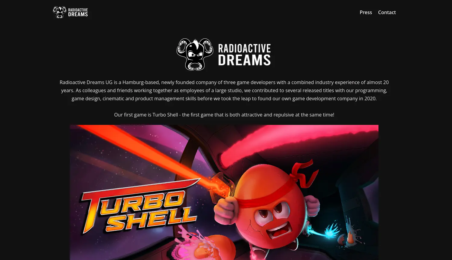 Website der Firma Radioactive Dreams UG (haftungsbeschränkt)