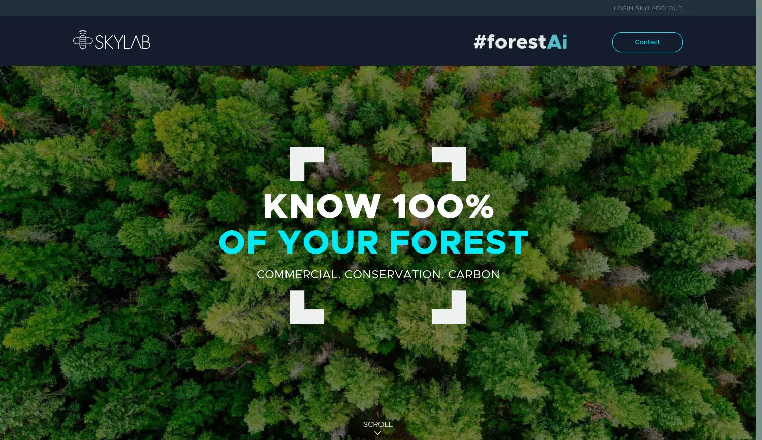 Website der Firma SKYLAB aerial vegetation mapping GmbH