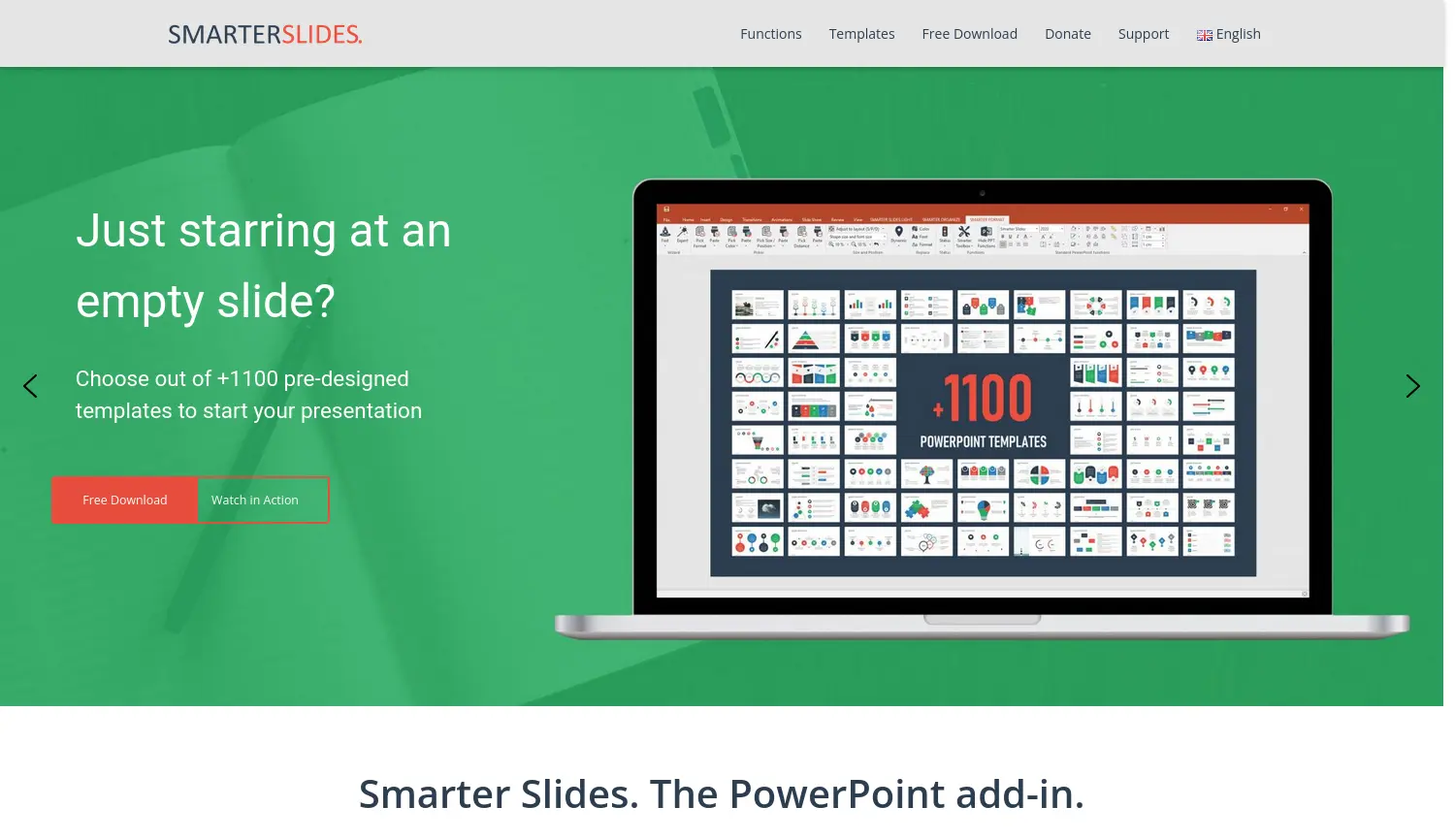 Website der Firma Smarter slides