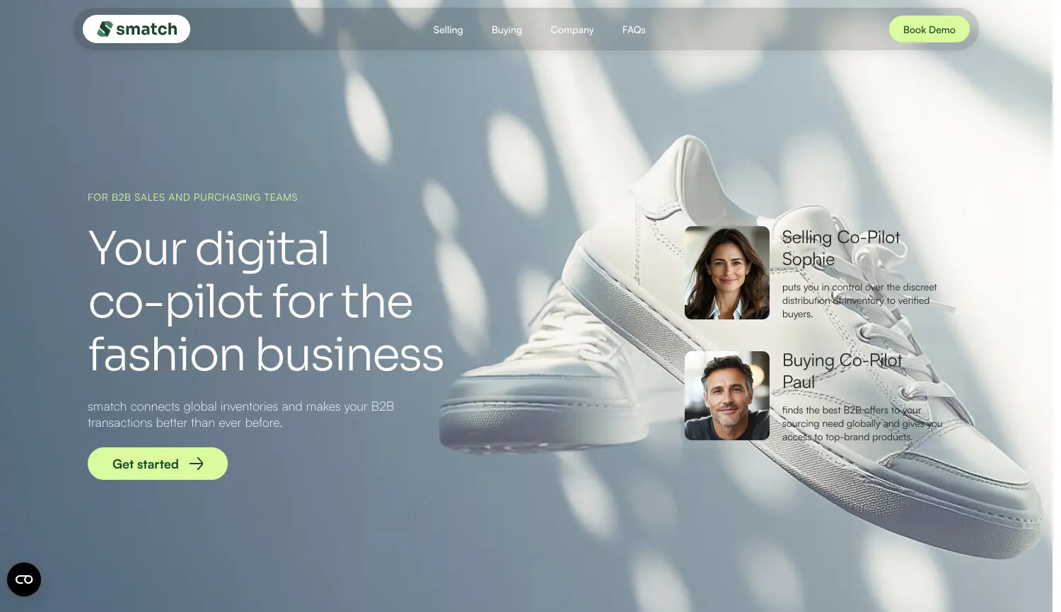 Website der Firma Smatch