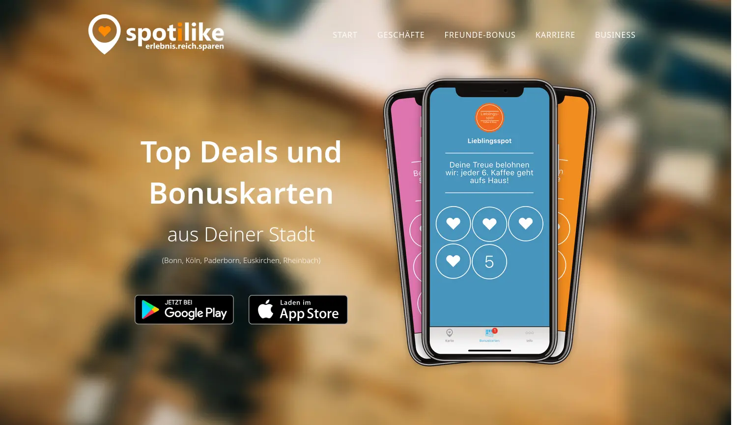 Website der Firma spotilike GmbH