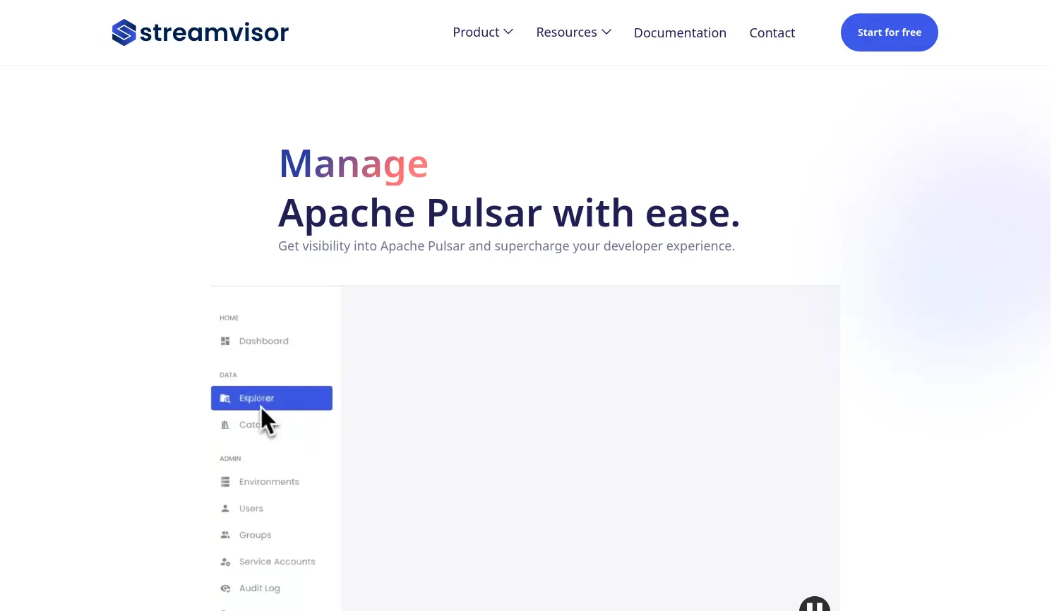 Website der Firma Streamvisor