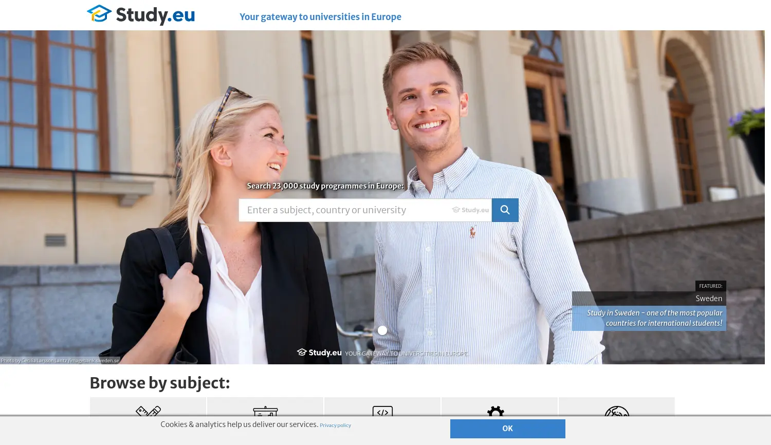 Website der Firma Study.EU UG