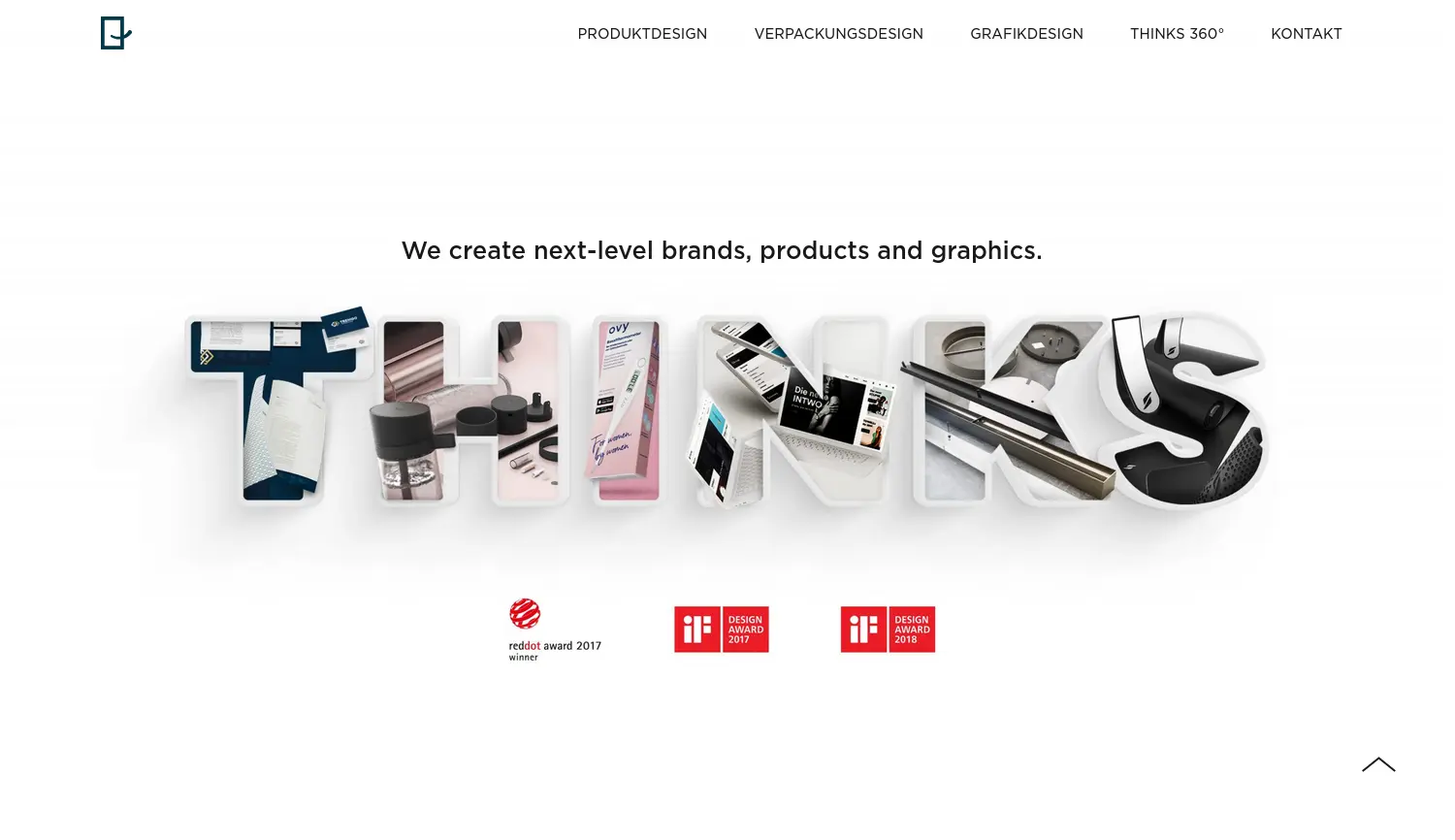 Website der Firma THINKS Design GmbH