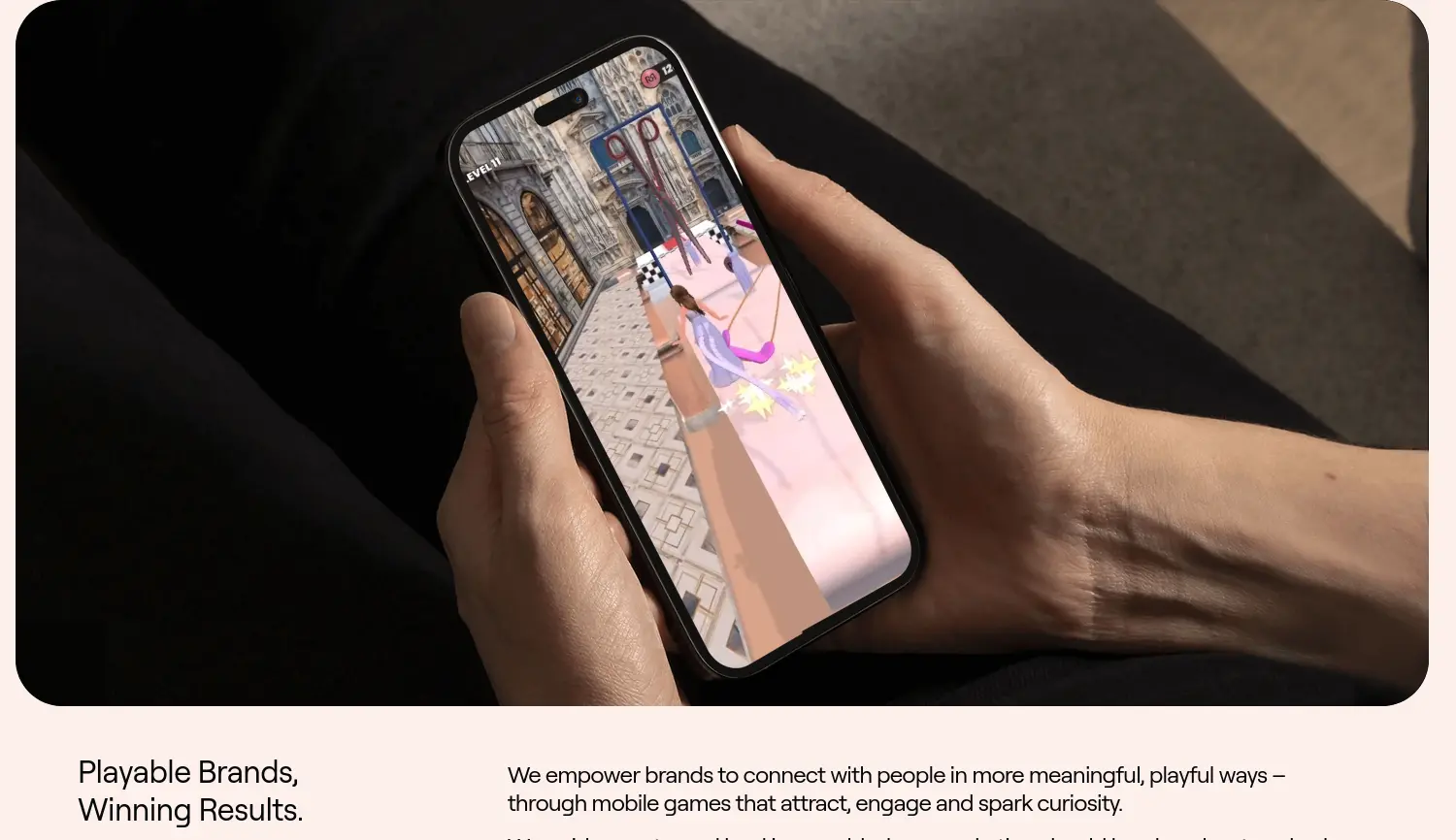 Website der Firma GameGame GmbH