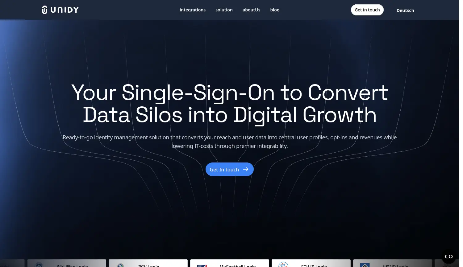 Website der Firma UNIDY