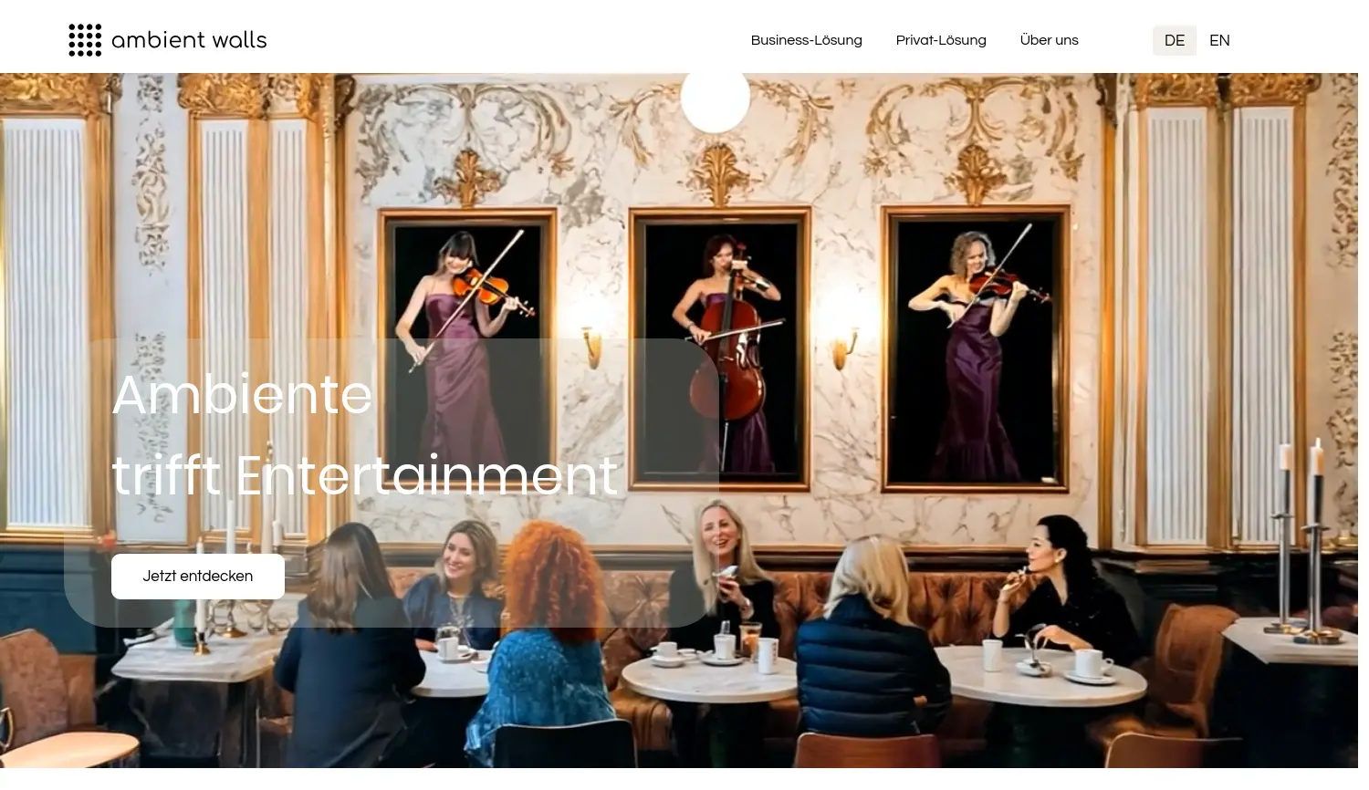 Website der Firma VEAV Productions GmbH & Co.KG