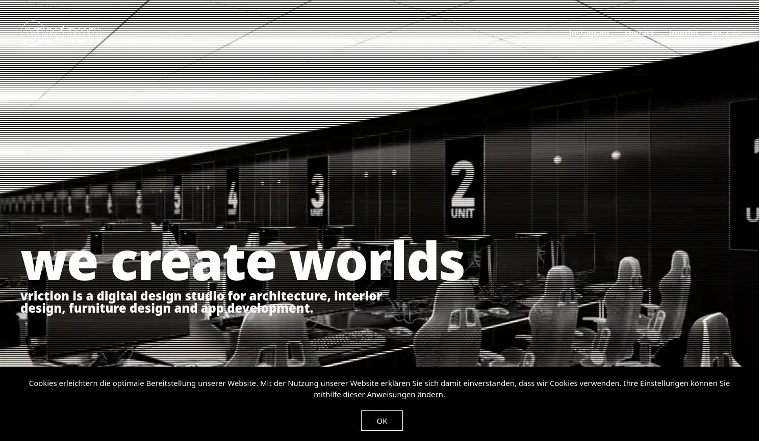 Website der Firma Vriction GmbH