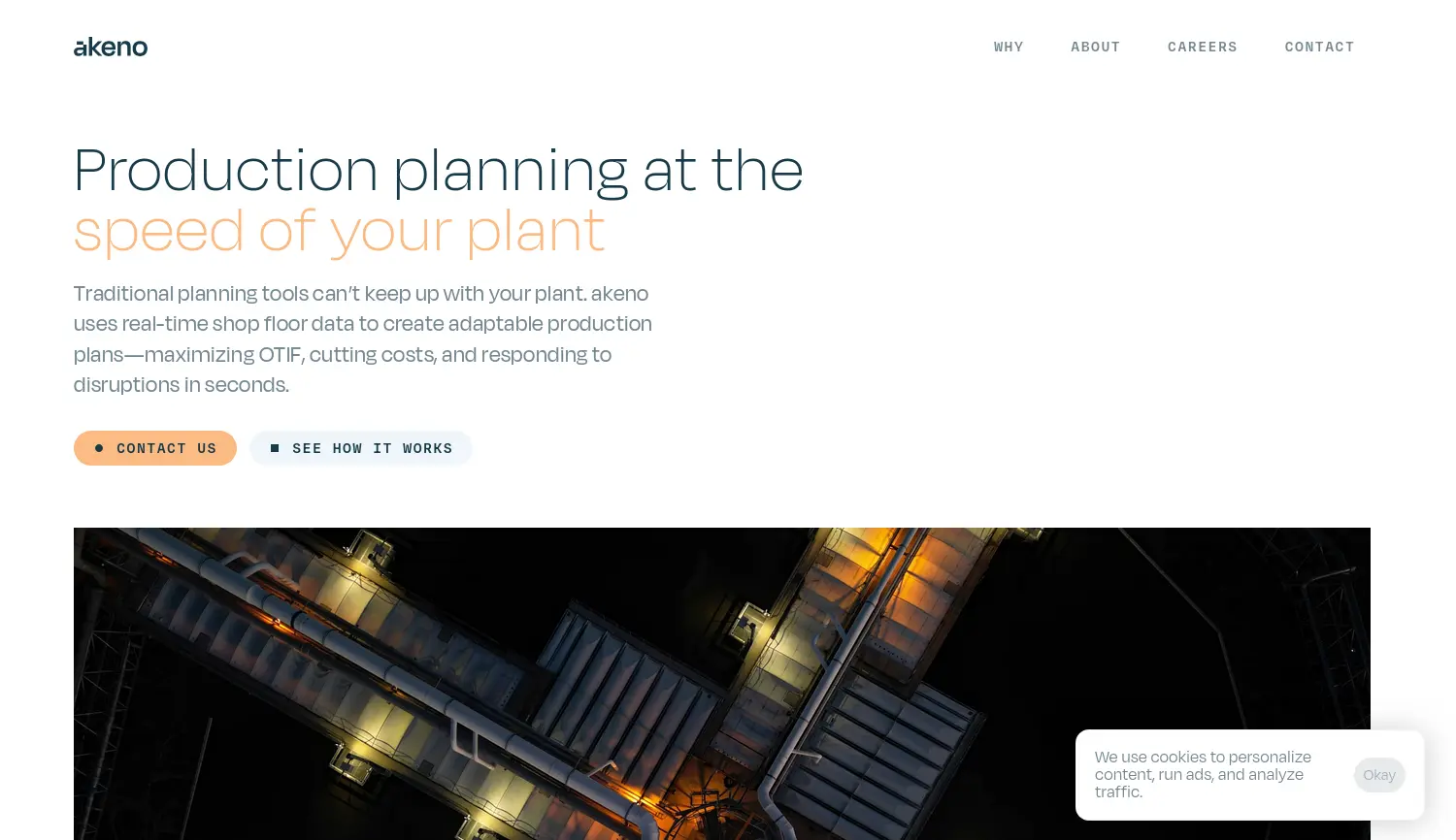 Website der Firma akeno