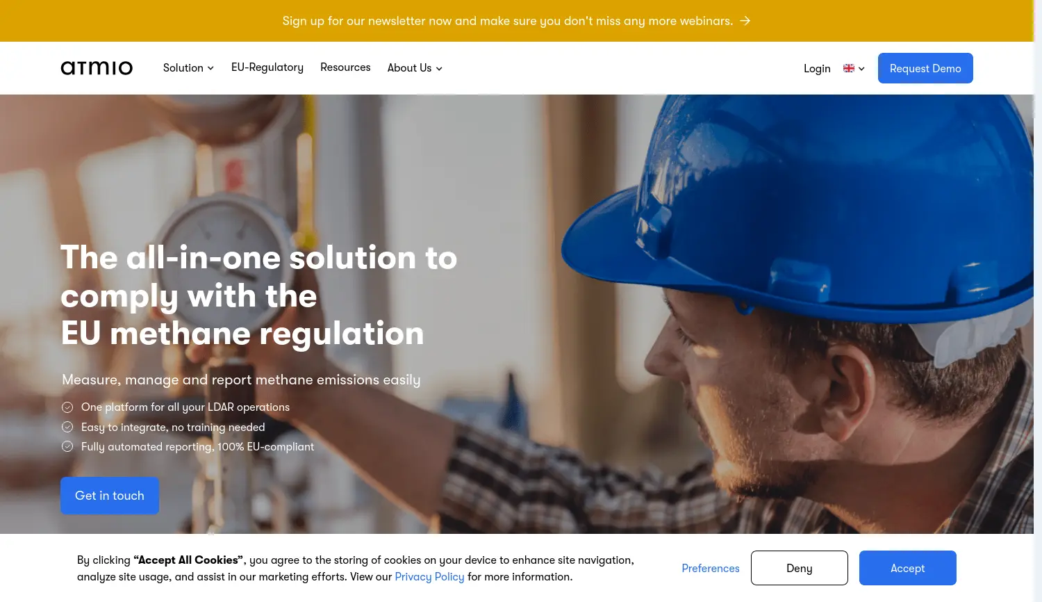 Website der Firma M2Tech GmbH