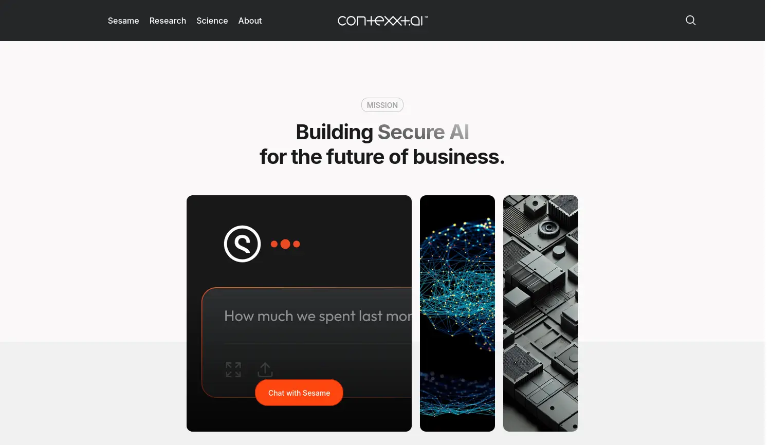 Website der Firma Contexxt.ai Technologies GmBH