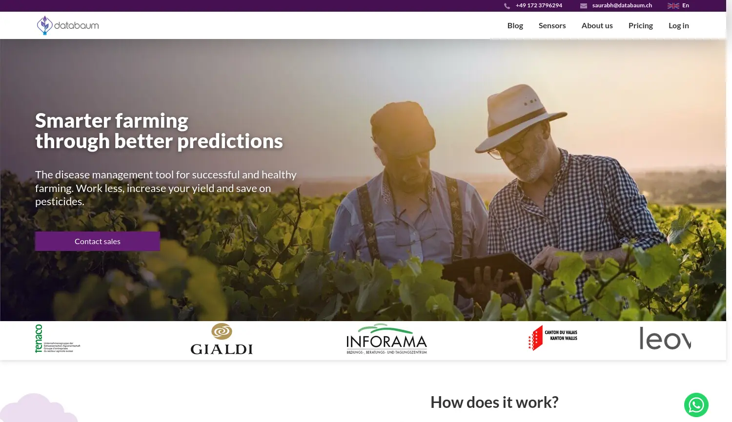 Website der Firma databaum GmbH