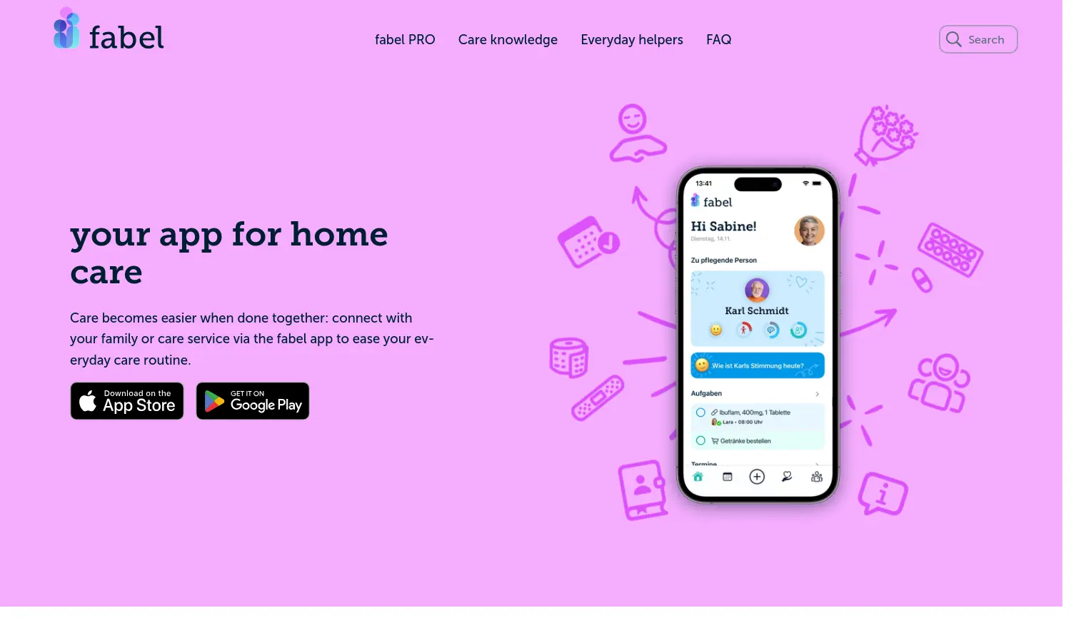 Website der Firma fabel