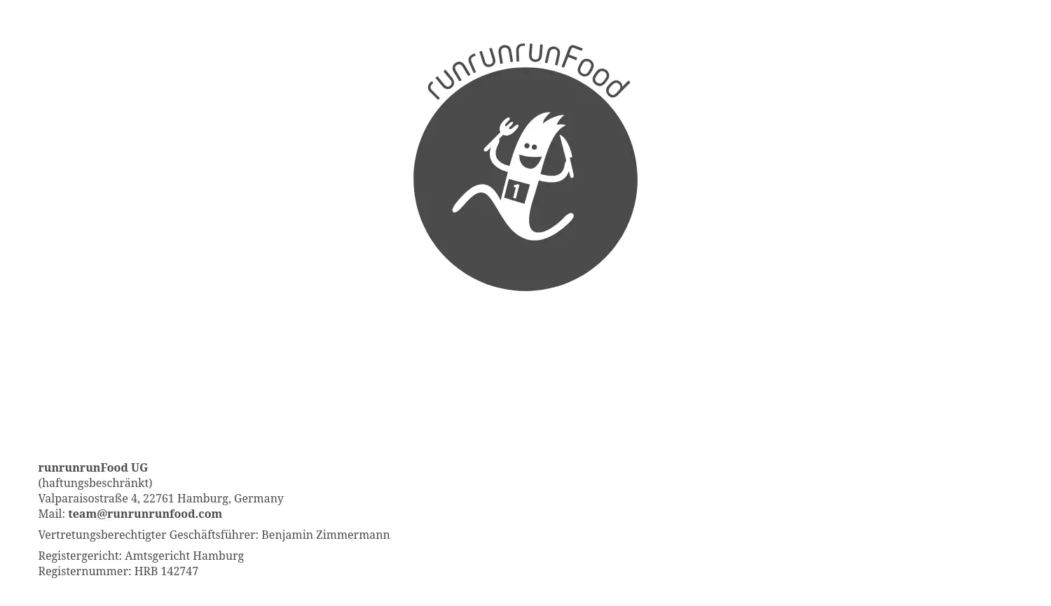 Website der Firma runrunrunFood UG (haftungsbeschränkt)